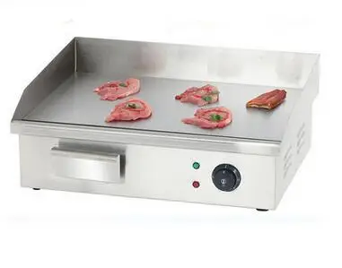 new model safe and efficient stainless steel professional electric flat top grill machine free global shipping