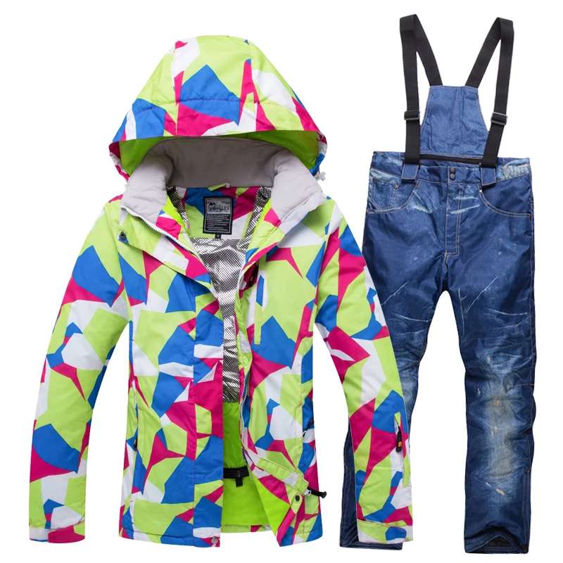 RIVIYELE Женская лыжная куртка брюки сноуборд костюм ветрозащитная