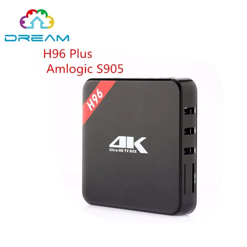 H96 Плюс S905 Amlogic Android КОРОБКА 5.1 ТВ 2 ГБ/16 ГБ Quad основных Gigabit LAN 2.4 Г/5 Г Wi Fi H.265 BT4.0 КОДИ