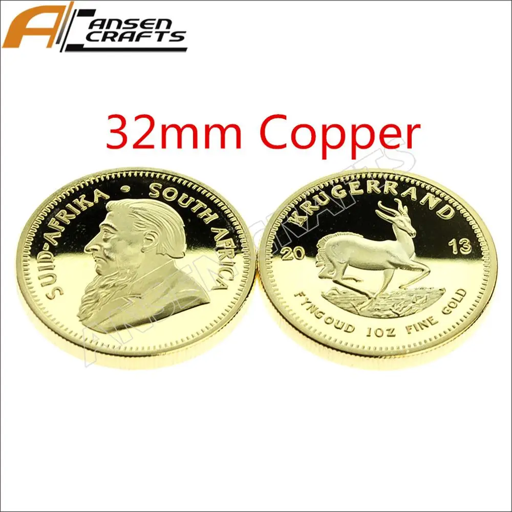 2013 Золотая монета Krugerrand 1 oz D32mm - Цвет: 2013