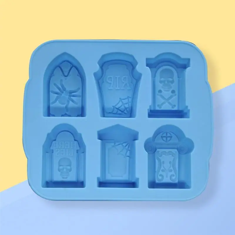 Хэллоуин Захоронения Силиконовые Ice Cube формы шоколада коктейли виски лед плесень