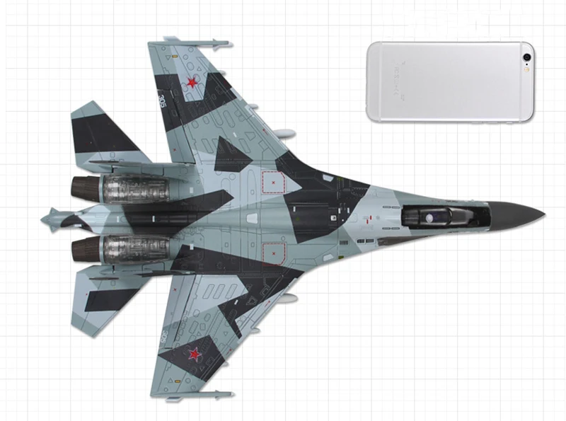 Для коллекции 35 см 1/72 Su35 самолет истребитель Su-35 России самолет сплав двигатель видимость ВВС модель вентиляторы детские игрушки подарок