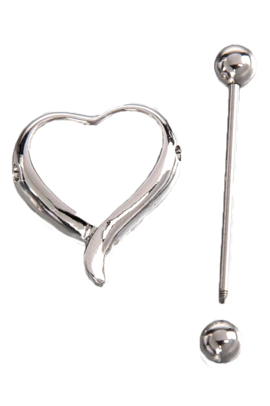 Пирсинг грудных сосков тетон хирургическая нержавеющая сталь бар грудь сердце