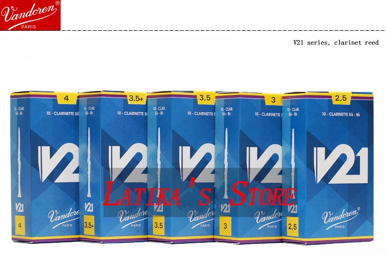 Мундштук для кларнета vandoren V21 кларнет BB сила тростника 2 5 #3 + #4 0 # коробка 10