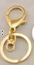 KC Gold buckle 5 шт./лот, высокое качество, золотой брелок для ключей, кольцо для изготовления ювелирных изделий, аксессуары для самостоятельной сборки, сумка, подвески, автомобильный брелок - Цвет: KC Gold buckle