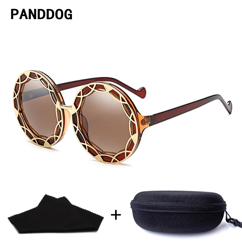 Panddog паутина сплав моды Винтаж Солнцезащитные очки для женщин Для Брендовая