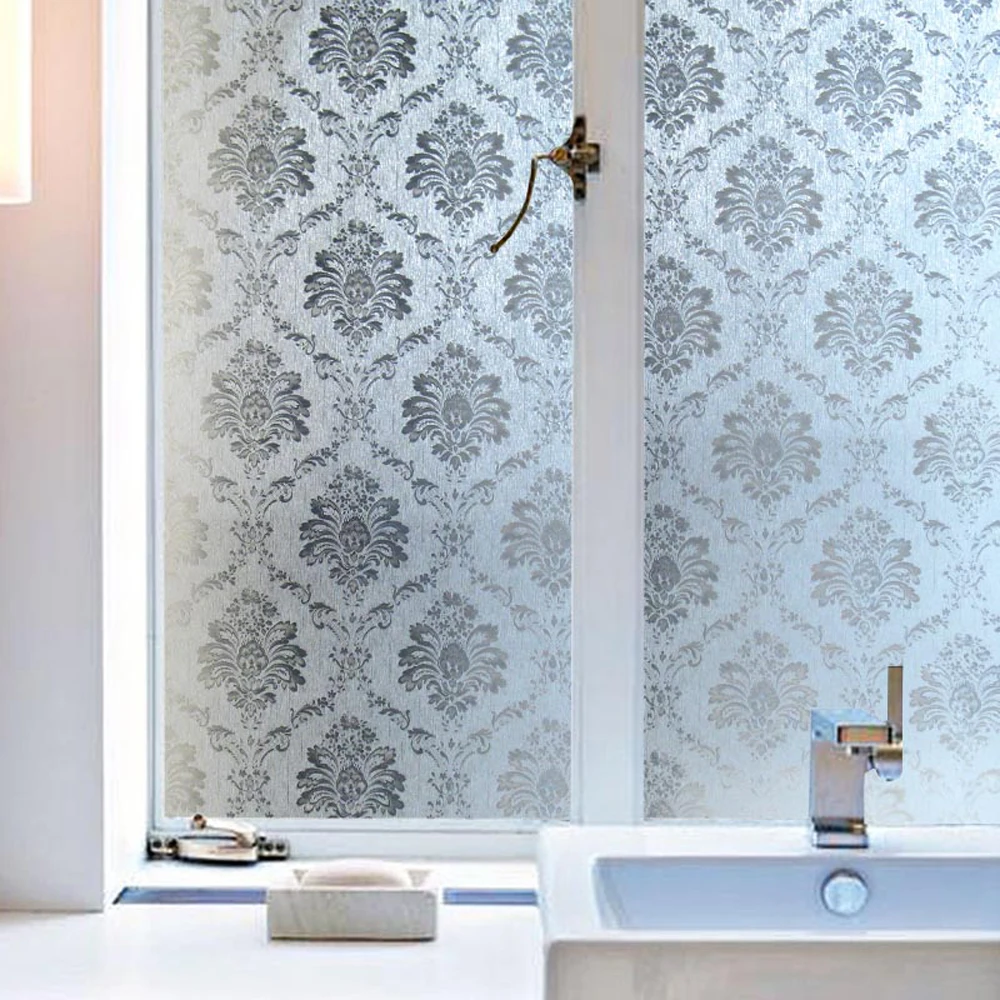 

Тисненый Матовый УФ статический прилипающий 3D прозрачный солнцезащитный чехол для ванной матовая пленка для окна в европейском стиле 45-90 см x 3 м