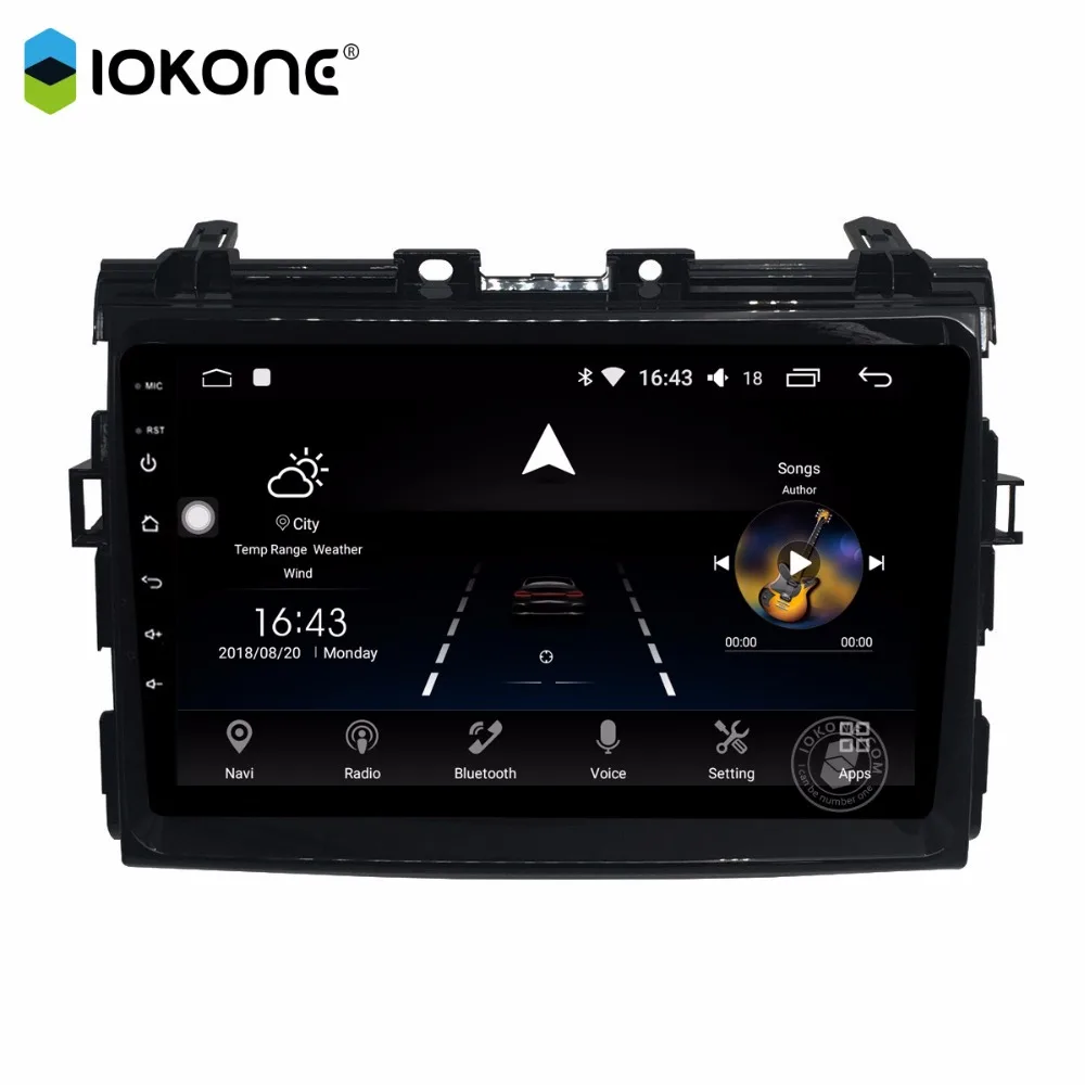 IOKONE 8 core Автомобильный мультимедийный DVD Радио 9 дюймов android 0 ips 2.5D радио 2 din стерео