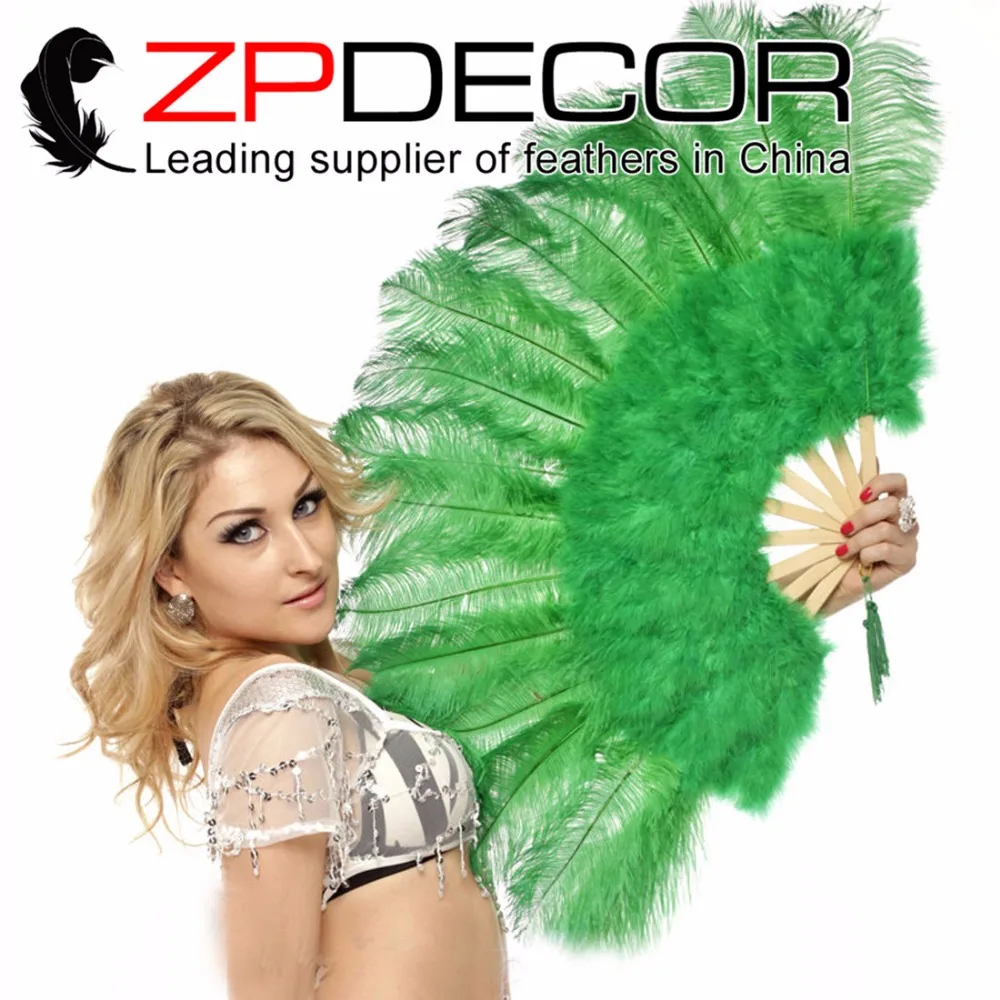 

ZPDECOR Белый Марабу и страусиные перья вентилятор 5 шт. костюм забавный акт Бурлеск Декор танцевальное карнавальное шоу и костюм