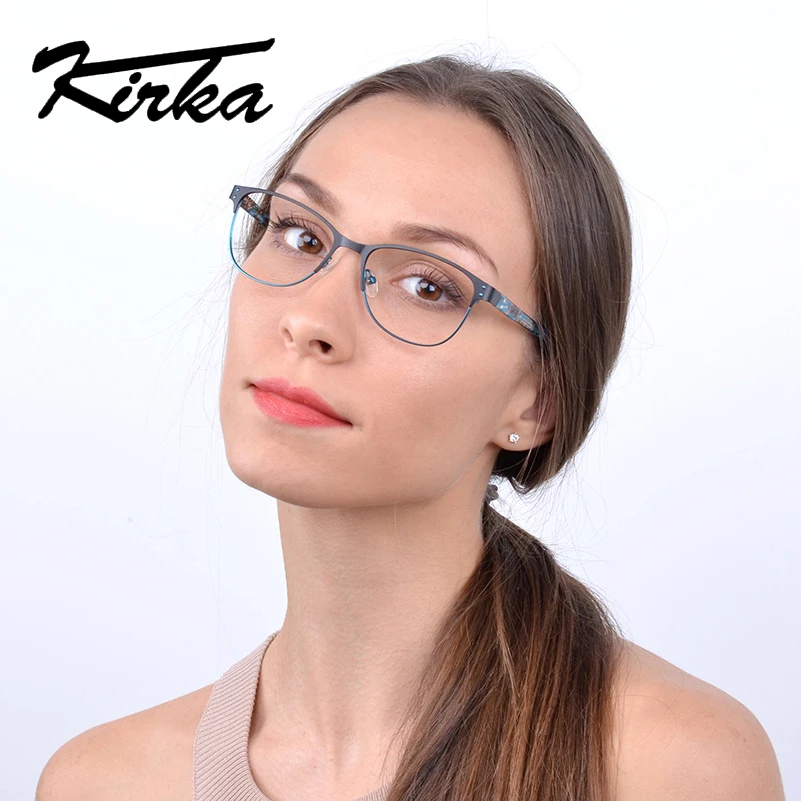 Кирка, оправа, очки для женщин, оправа для очков, очки для близорукости, оправа для очков, металлические модные очки, оптические очки Oculos De Grau