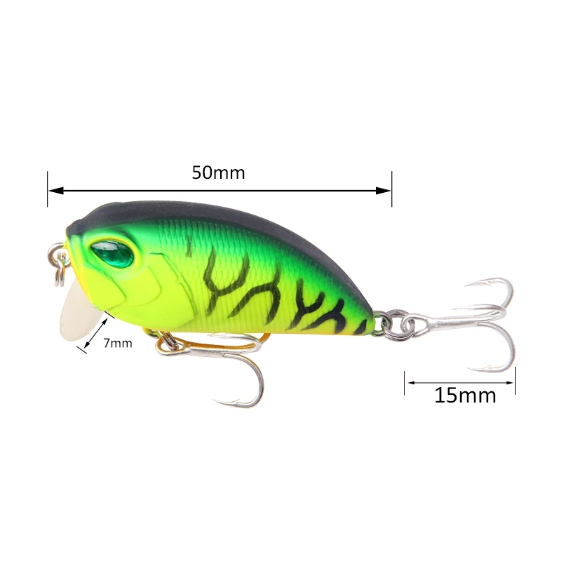 YTQHXY горячая модель Рыболовная Приманка Crankbait 50 мм 8 6 г воблеры погружение 1 5 м peche