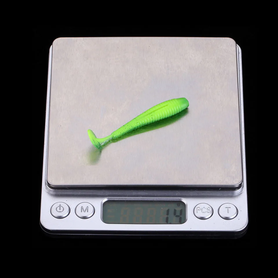 WALK FISH 6 шт./лот Мягкая приманка червь личинки T хвост воблеры для рыбной ловли 58 мм 1