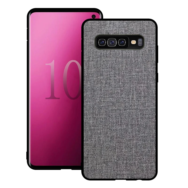 Для samsung Galaxy Note 8 чехол 9 10 тканевый мягкий силиконовый защитный противоударный