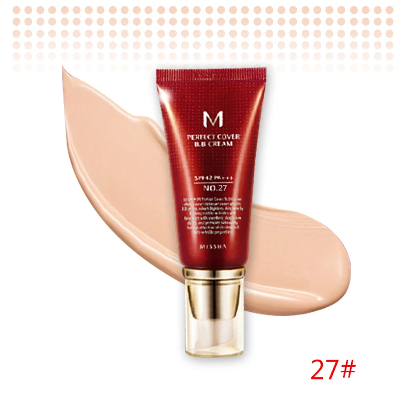 Оригинальная корейская косметика MISSHA M идеальное покрытие BB крем 50 мл SPF42 PA+++(#13,#21,#23,#31) тональный крем для макияжа CC Cream - Цвет: NO.27 Honey Beige
