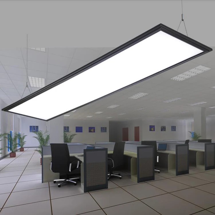 ZX Modern LED Aluminum Panel Light Simple Chip Office Chandelier Rectangular Dining Room Study Ultra-thin Acryl Flat Lamp | Лампы и
