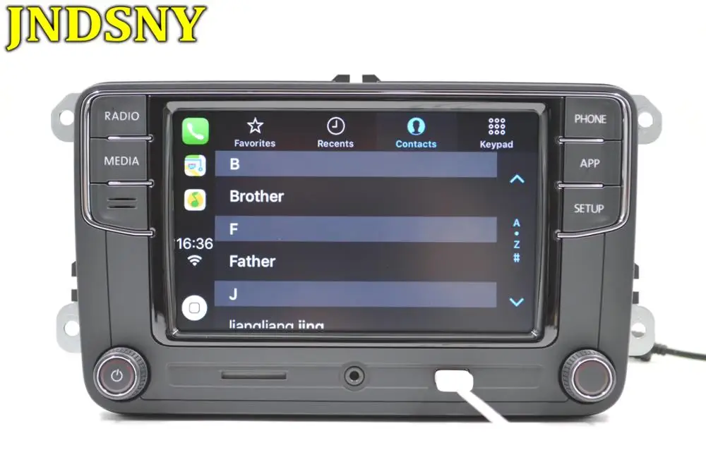 JNDSNY RCD330g CarPlay RCD330 Plus CarPlay автомобиль MIB радио для VW Golf 5 6 Jetta MK5 MK6 CC Tiguan Passat B6 B7 Polo 6RD035187B