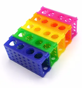 Пластиковая стойка для пробирок, стойка для пробирок, комбинированная четырехсторонняя стойка для пробирок (упаковка из 5 шт.)