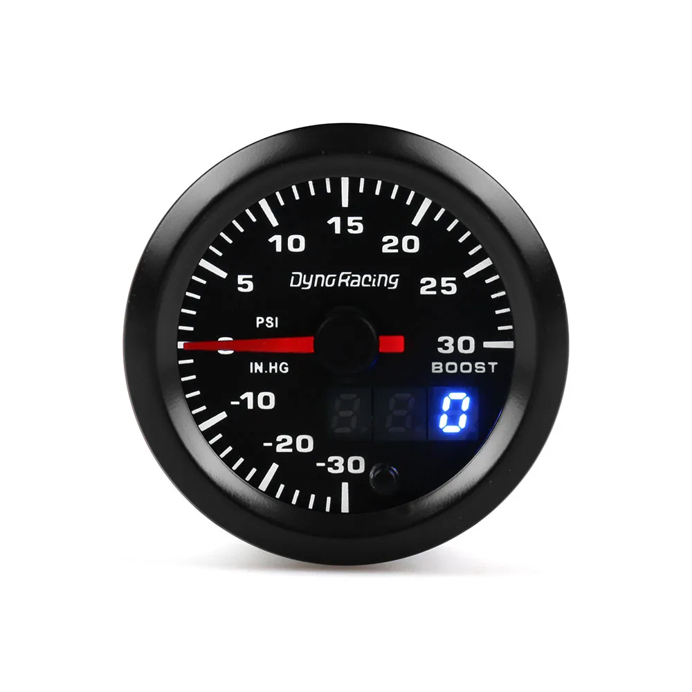 Двойной дисплей Dynoracing 52 мм 7 цветов датчик турбонаддува Psi измеритель давления с