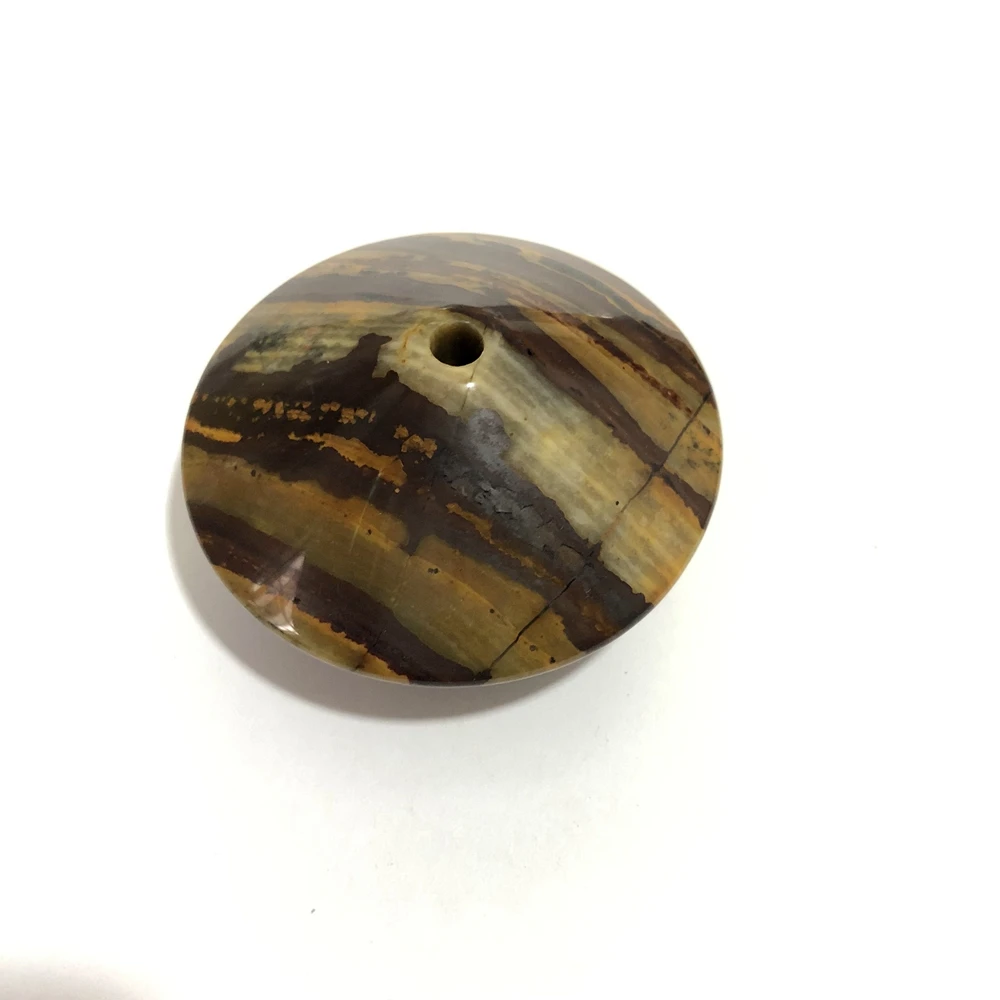 Оптовая продажа 1 шт. натуральный Железный тигровый глаз 62 мм Круглый Летающий