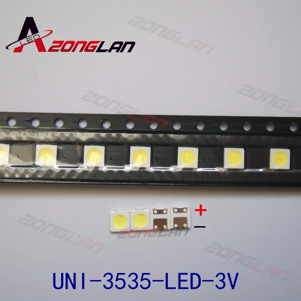 100 шт. UNI светодиодная подсветка Высокая мощность LED 1 Вт 3537 3535 90 лм 3 в холодный