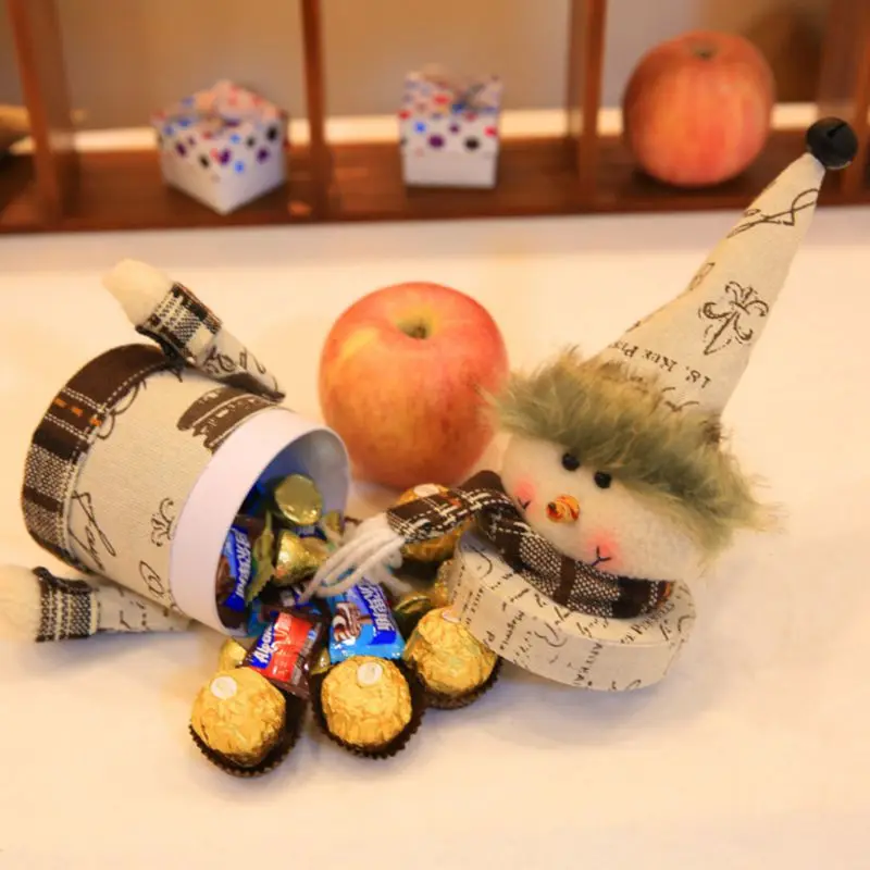 2017 креативный мультфильм детей рождественские конфеты банки украшения для дома