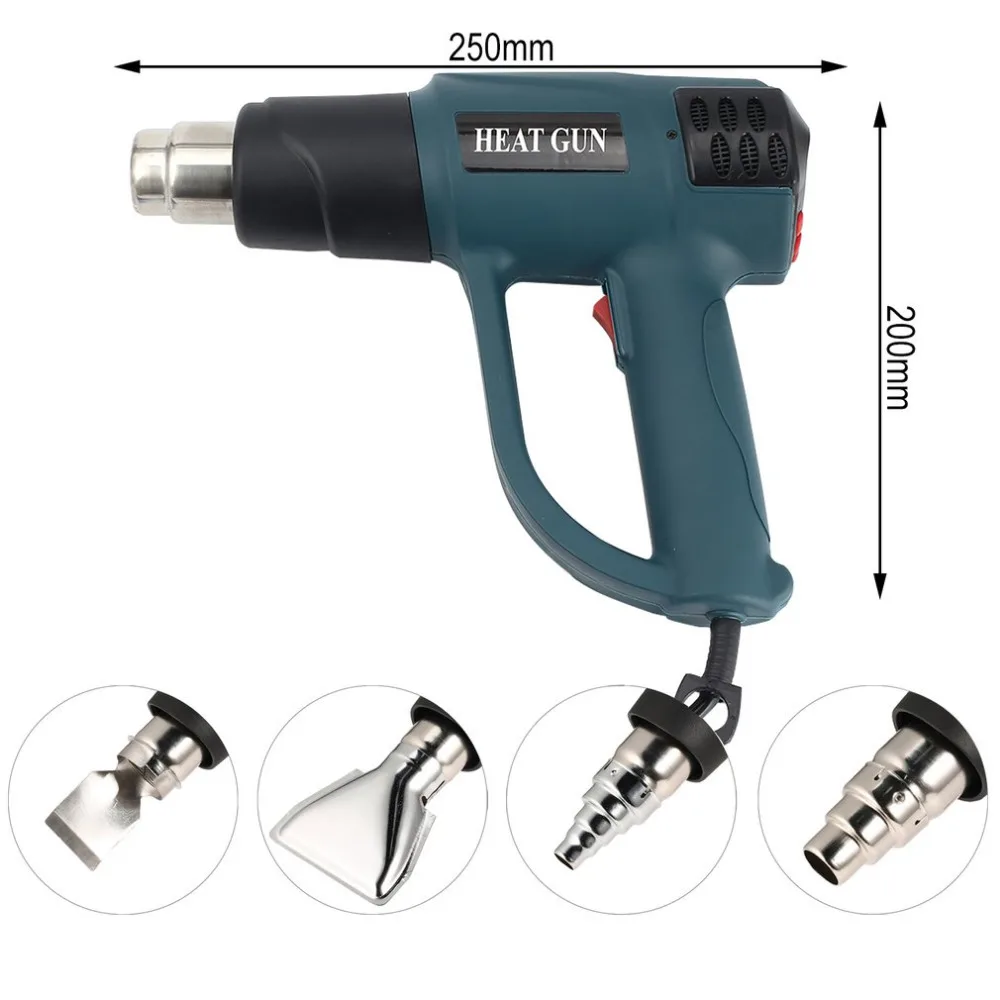 Тепловой пистолет Горячего Воздуха Фен Вентилятор 2000 Вт цифровой LCD