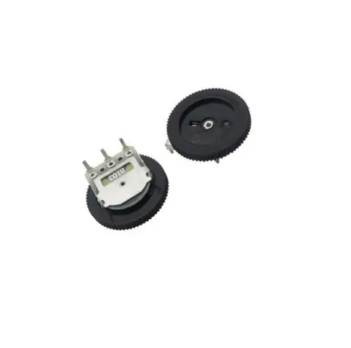 

10pcs Volume Dial Dual Wheel Duplex Potentiometer B103 10K Radio 2-Channel Stere