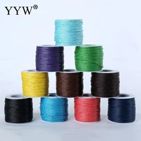 6 colors 80mspool waxed cotton cord 1mm thread string rope spool wire fit beading craft diy bracelet necklaces jewelry findings