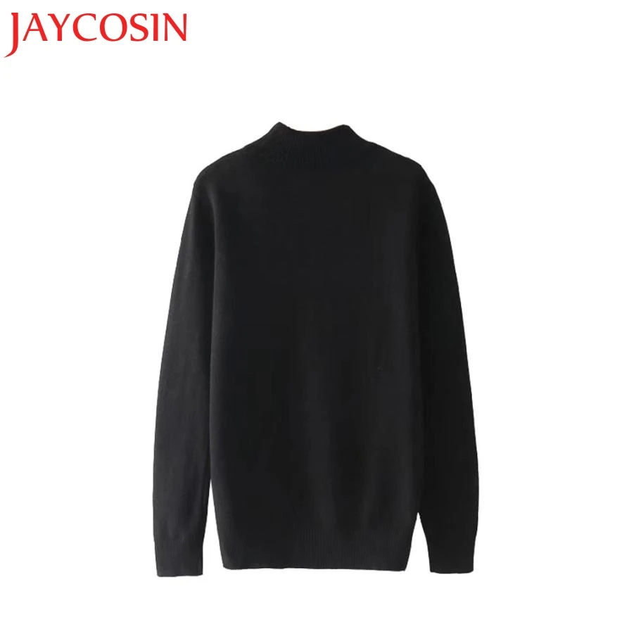 JAYCOSIN 2018 женский осенне-зимний Новый Повседневный стиль свитер с красным краном