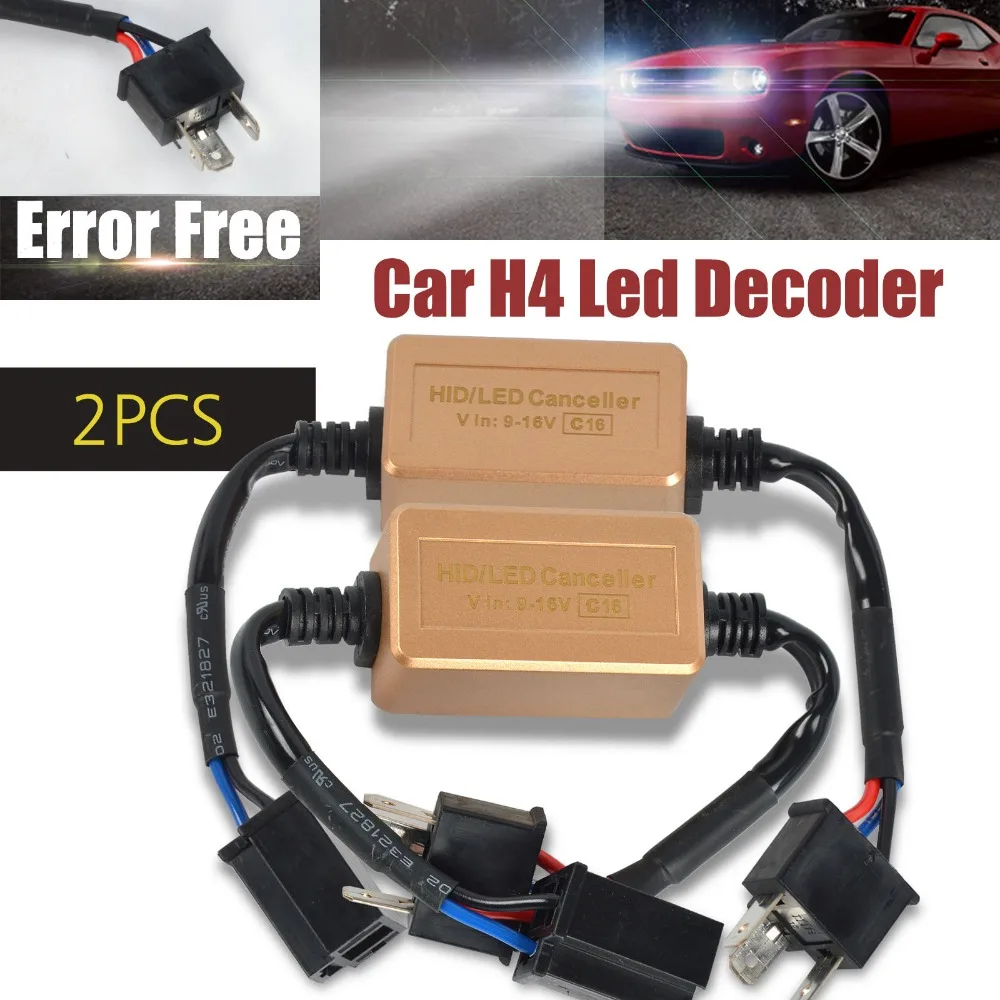 Taitian 2 шт. H11 H7 H8 H9 9006 9005 H4 автомобильные HID светодиодные фары антимерцающий декодер