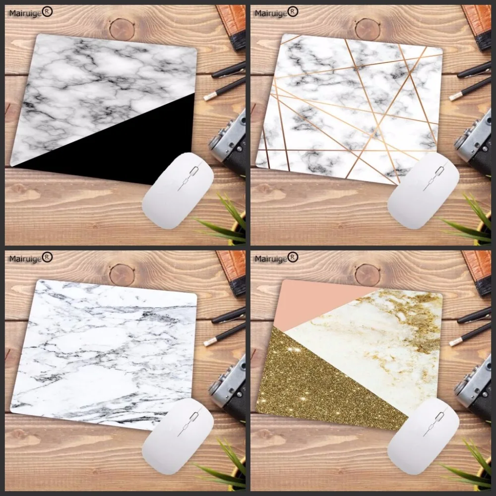 

Mairuige Promotions White marble stone Pattern Pad to Mouse Game Size for 18x22cm 20x25cm 25x29cm Small Gaming Speed Mousepad