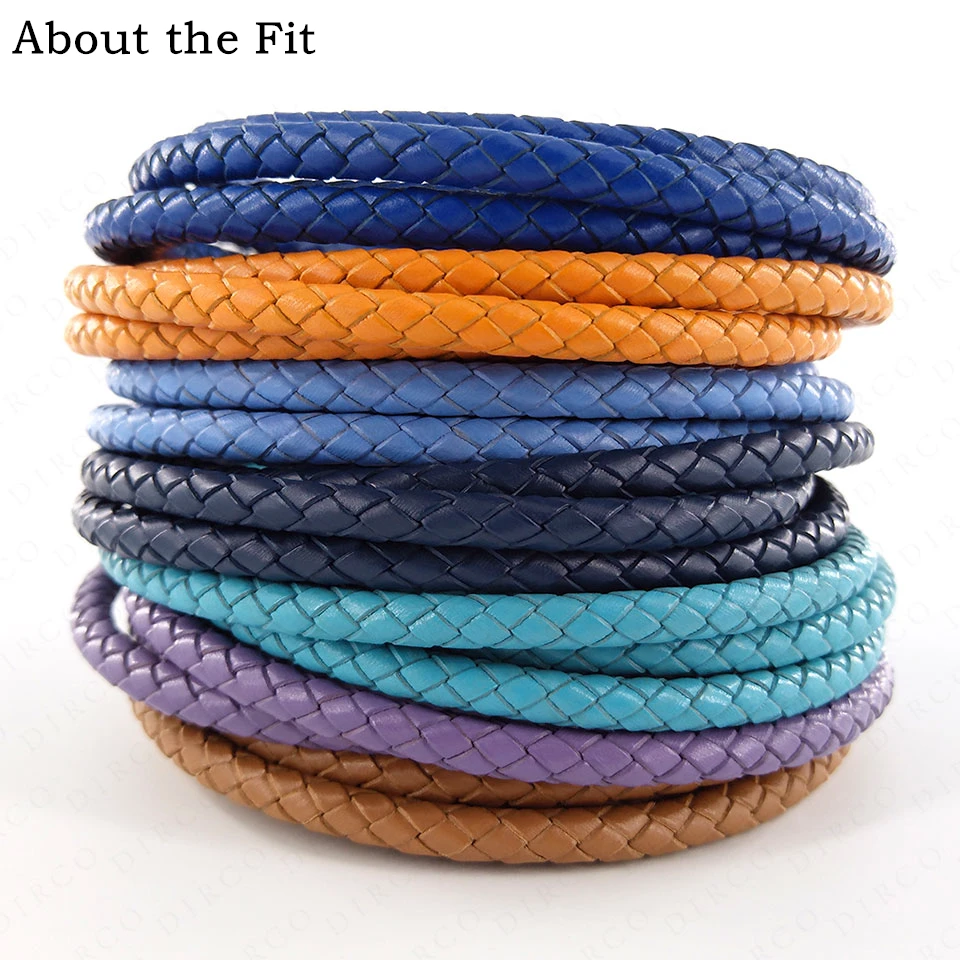 

About the Fit 6mm 100Meters Full Dyeing Braided Split Leather Total Coloring Round Leather Cords Woven Ropes Wholesale Packing