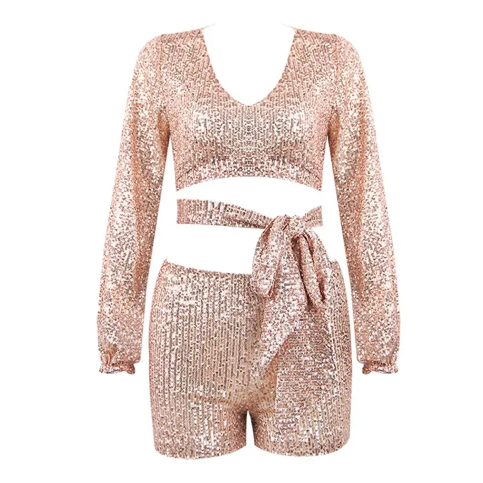 Женский вечерний комбинезон знаменитости комплект из 2 предметов с длинным