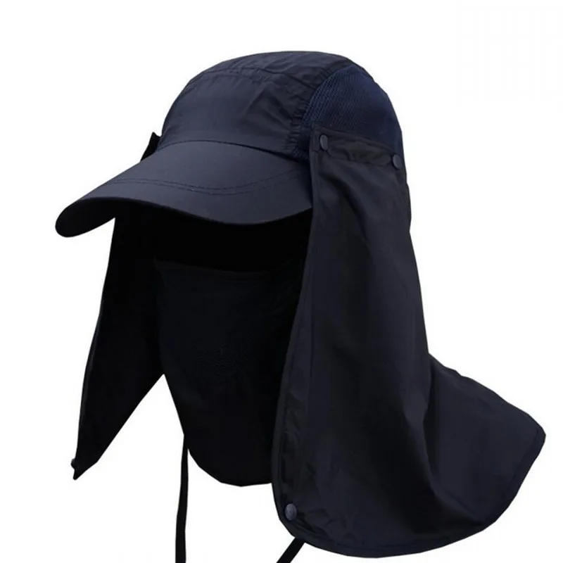Спортивная походная Кепка Козырек с защитой от УФ лучей для защиты лица солнца