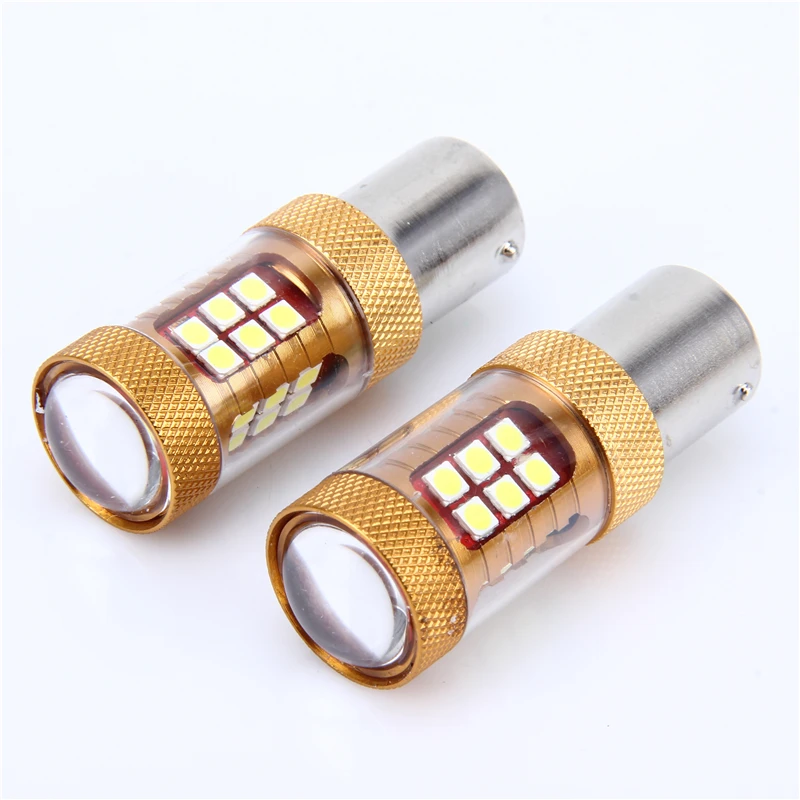 2 шт. высокомощные P21W 28SMD 900LM Samsung 3030 Chips 1156 28W BA15S фонари заднего хода DRL дневные