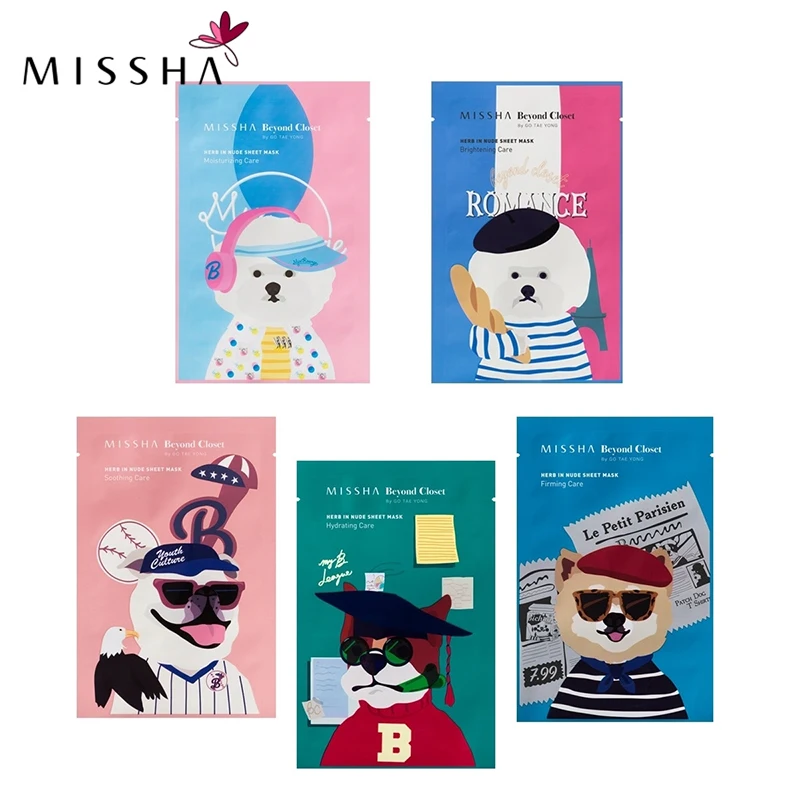 MISSHA набор из 5 шт. маска для лица против морщин анти старение Отбеливание уход за