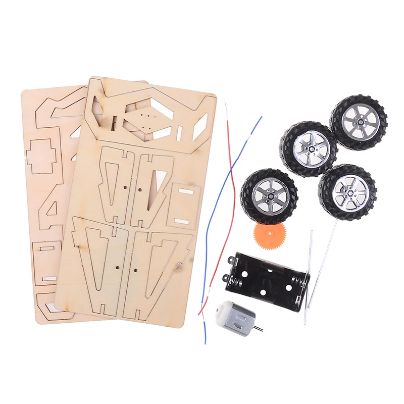 

Wood Assembly Car Toys DIY Gear Drive Mechanical Model Building Kits Assembly Toy Gift Interactive Educational Toy for Children