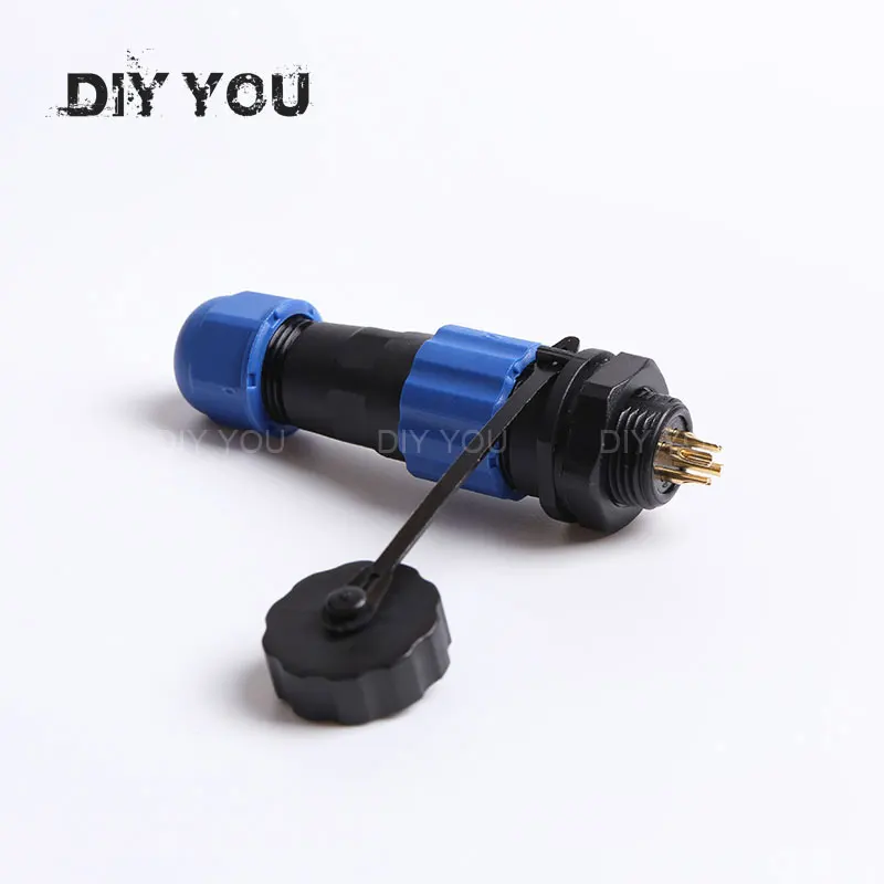 

SP13 Back Nut Type waterproof connector SP13-1Pin/2pin/3pin/4pin/5pin/6pin/7pin/9pin IP68 cable connectors plug and socket