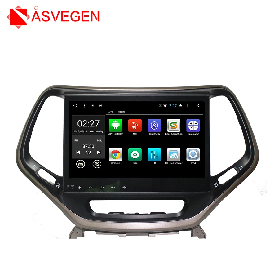 

Asvegen 10.2" Android 7.1 Quad Core Car Radio GPS Navigation Stereo Headunit WIFI 4G Media DVD Player For Jeep Cherokee 2015