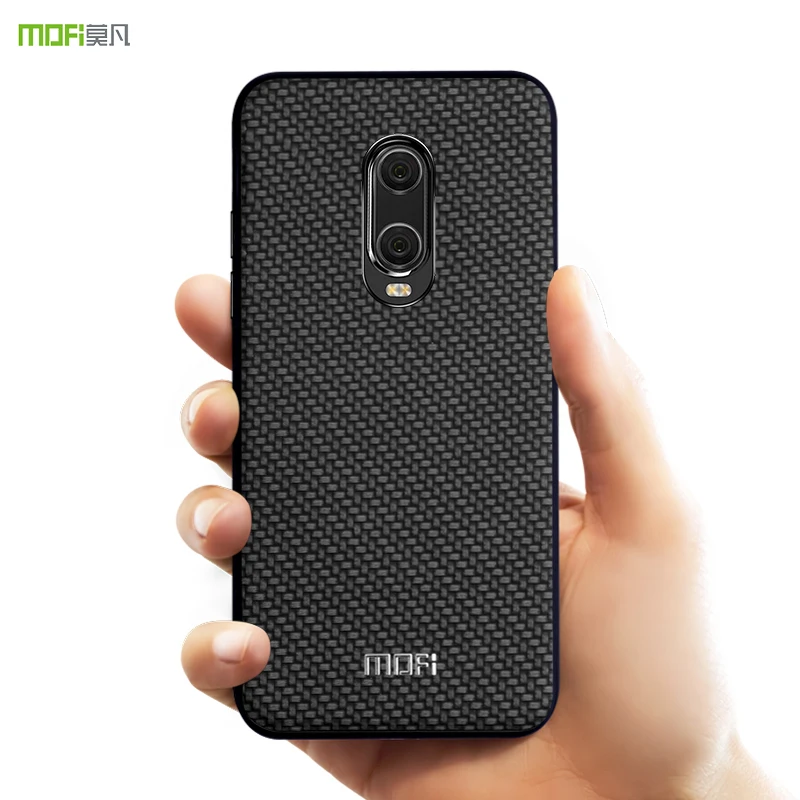 Чехол для oneplus 6 t чехол Mofi weave grain one plus облегающий Жесткий buiness style fundas 4 &quot |