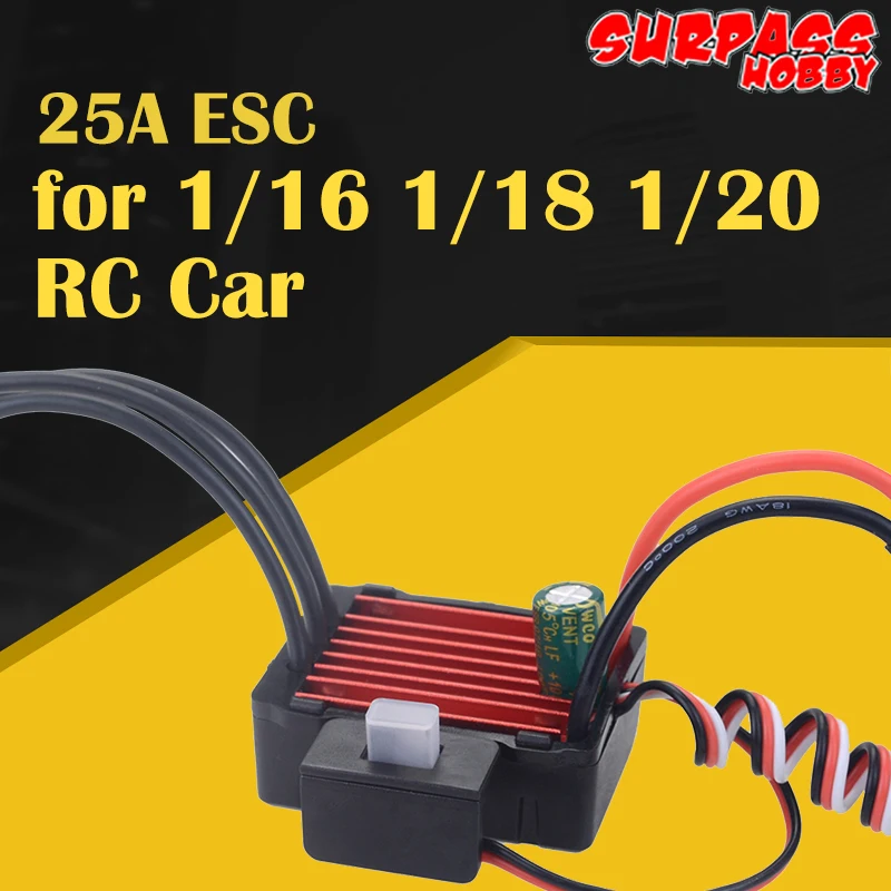 Водонепроницаемый Электрический регулятор скорости SURPASS HOBBY KK Brushless 25A ESC для