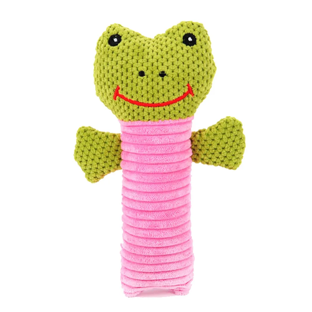 Собака кошка игрушка плюшевая лягушка щенок теленок жевательные игрушки милый