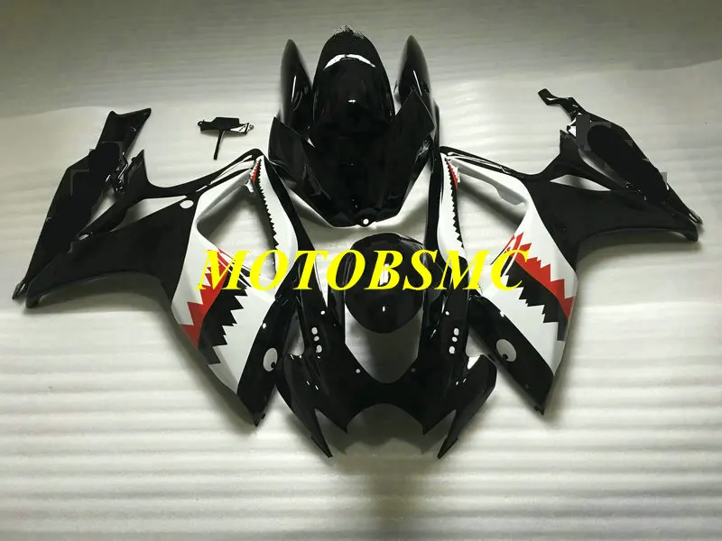 Комплект обтекателей для мотоцикла GSXR600 750 K6 06 07 GSXR 600 GSXR750 2006 2007 ABS белый глянцевый