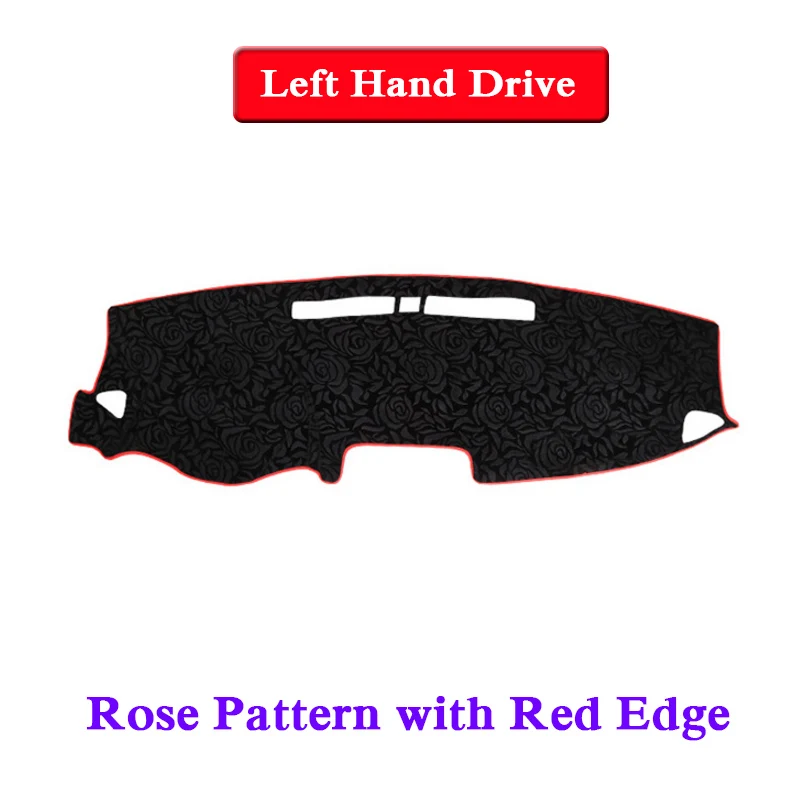 

Car Styling Anti-slip Mat For Hyundai Kona Encino Kauki 2018 RHD&LHD Rose Pattern Dashboard Mat Protective Pad Shade Cushion