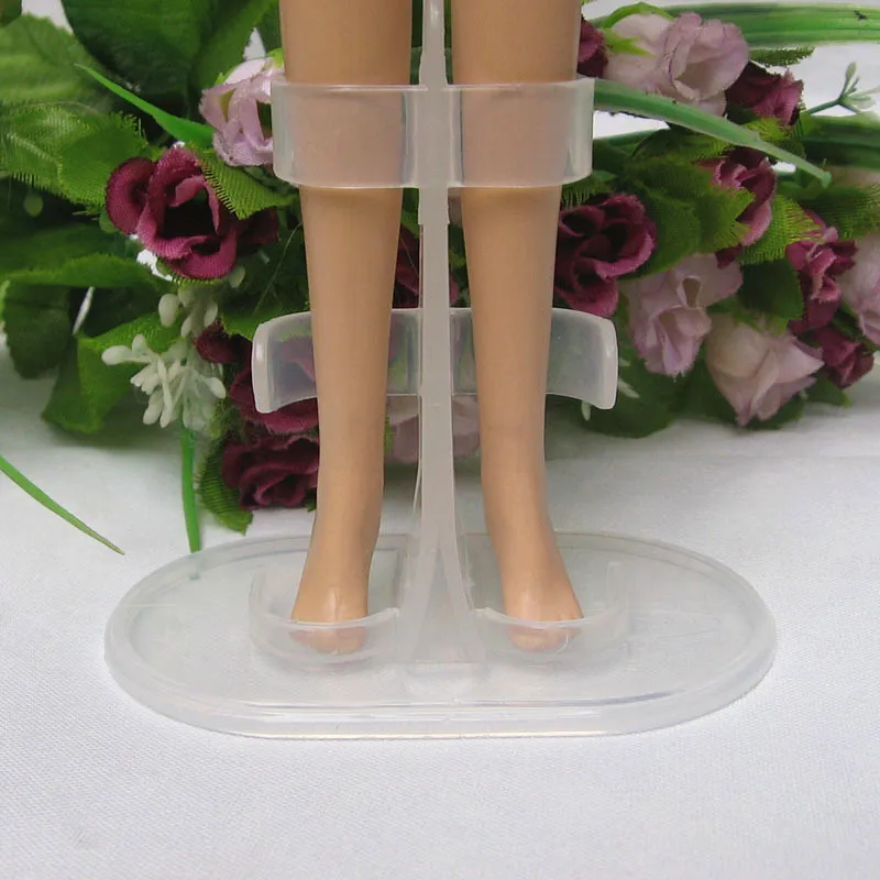 50 шт./лот оптовая продажа прозрачная подставка для куклы 1/6 стильная ног