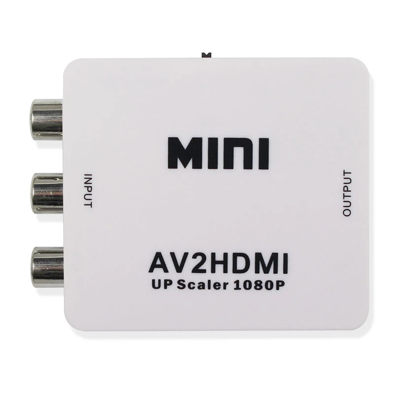 Конвертер AV в HDMI конвертер 3RCA CVBS HD видео с Upscaler 1080P для HDTV монитора|Кабели HDMI| |