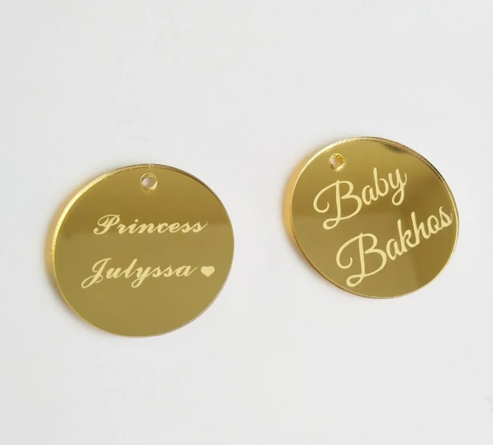 Пользовательский заказ акриловое гравированное зеркало персонализированное