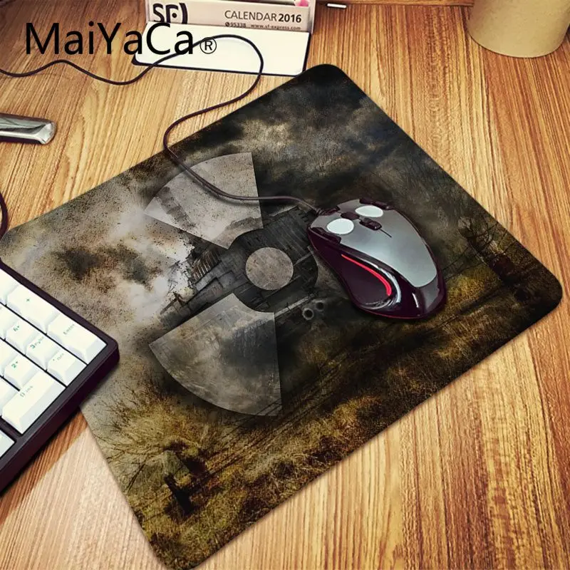 Lock Edge 18x22cm MaiYaCa мальчик подарок коврик Сталкер геймер маска логотип прочный резиновый компьютерные Коврики супер большая игра геймер игровой коврик для мыши Клавиатура коврик - Цвет: Lock Edge 18x22cm