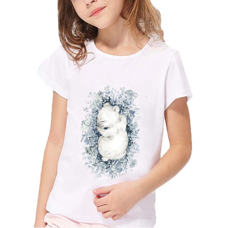 ZSIIBO/детская футболка для девочек детские рубашки топы маленьких с милой лисой 2019