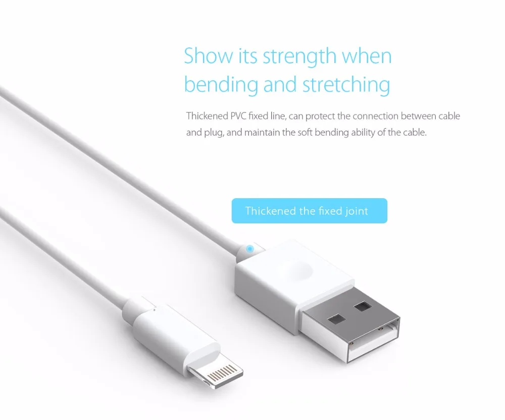 ORICO LTG 2A USB кабель 1 м Быстрая зарядка USB кабель зарядное устройство адаптер для ipad iphone 8 7